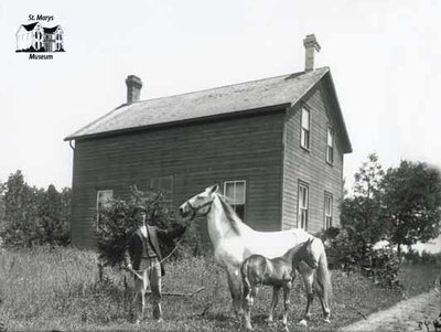 A Man with a Horse and Foal, c. 1902-1906