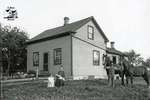 Woman with Children, Man with Horses, House in the Country, c. 1902-1906