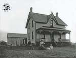 Family, Brick Farmhouse and Barn, c. 1902-1906