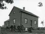 Family Portrait and Farmhouse, c. 1902-1906