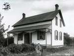 Woman's Portrait with Board and Batten House, c. 1902-1906