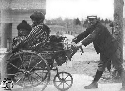 Anton Hanslian with Wife, Child and Buggy, c. 1904