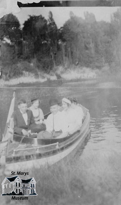 Five People in Rowboat