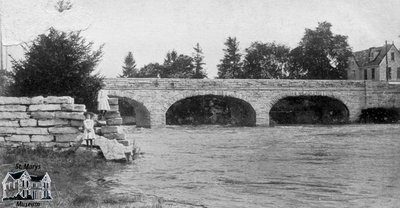 Two Girls by Victoria Bridge