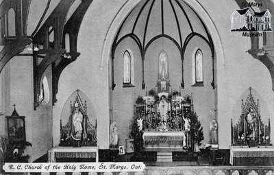 Interior of Roman Catholic Church