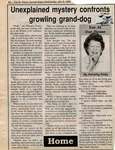 "Unexplained mystery confronts growling grand-dog", Eat at Our House, 8 January 1992