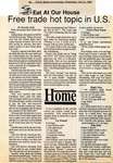 "Free trade hot topic in U.S.", Eat at Our House, 14 December 1988