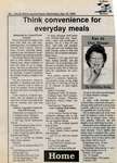 "Think convenience for everyday meals", Eat at Our House, 25 March 1992