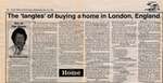 "The 'tangles' of buying a home in London, England", Eat at Our House, 30 March 1994