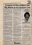 "Invasion of tiny critters irks Big Mama at the Bottom Line", Eat at Our House, 11 May 1994