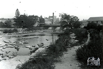 Town and Mill from River Band