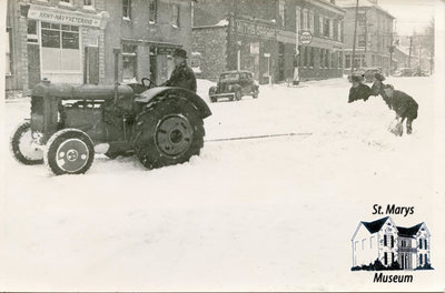 Tractor Pulling Snow