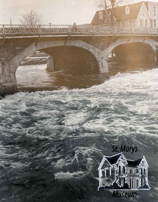 Victoria Bridge During a Flood