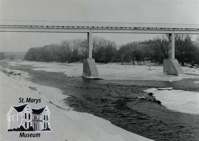 St Marys Cement Plant Conveyor Belt Over Thames River