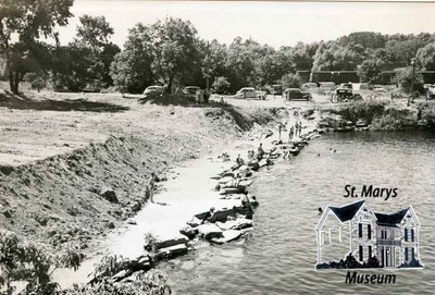 Swimming in the Quarry, 1940s