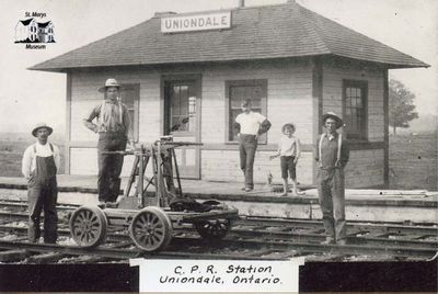 C.P.R. Station in Uniondale, ON