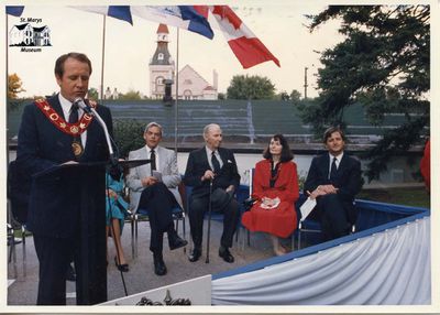 Mayor Teahen Giving Speech