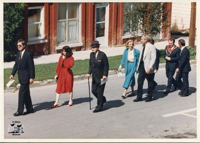 Politicians Heading to the Arthur Meighen Statue Unveiling