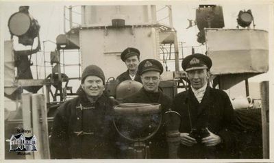 Navy Members on HMCS Stone Town