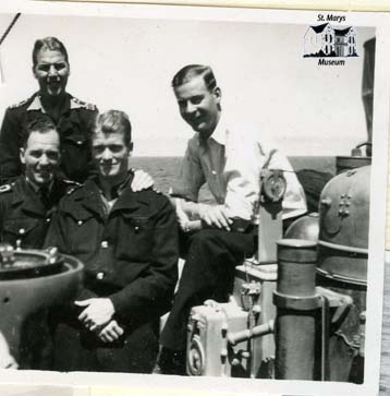 Four HMCS Stone Town Sailors