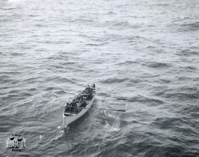 Sailors Rowing a Boat