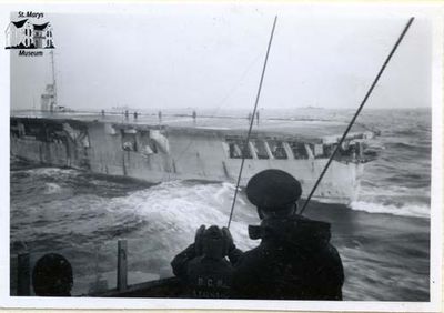 Passing a Vessel on the Atlantic Ocean