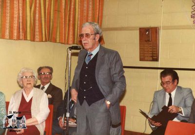 Gerry Roe Making a Speech