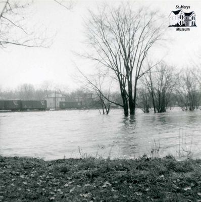 Flood with Railway