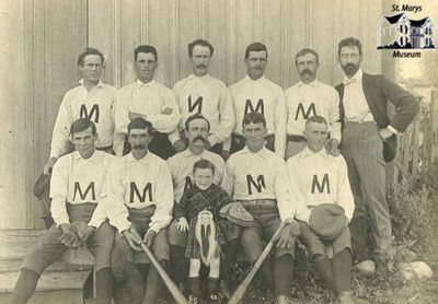 Motherwell Baseball Team and Child