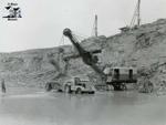 Marion Electric Shovel and Side Dump in Old Quarry