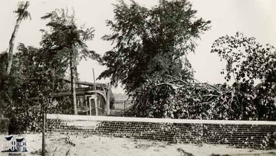 Tennis Court After 1933 Storm