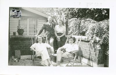 Four Adult Chesterfield Children at Their Family Home