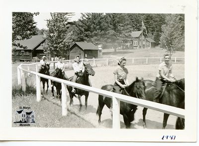 Group of Women Horseback Riding