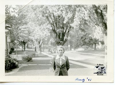 Isabelle Chesterfield Standing in Front Yard