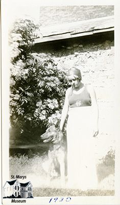 Isabelle Chesterfield with Family Dog