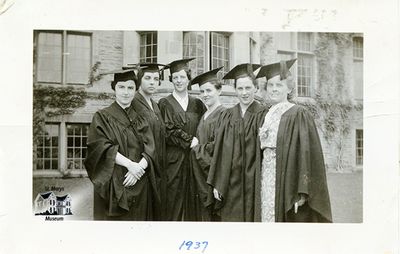 Isabelle Chesterfield with Classmates at Western University Grad