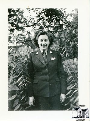 Isabelle Chesterfield in Formal Canadian Women's Army Corps Uniform