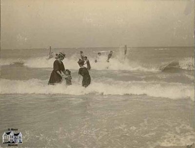 In the Surf of Lake Huron at Grand Bend