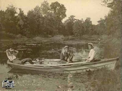 Resting After Rowing 18 Miles on Old Aux Sable