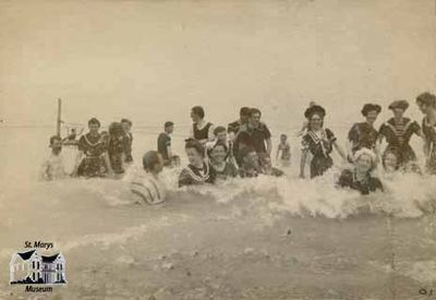 Bathers in Grand Bend