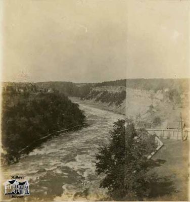 View of the Rapids Below the Great Falls of Niagara