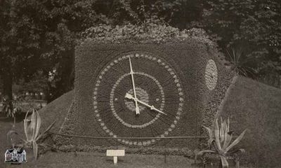 Floral Clock at Waterworks Park in Detroit