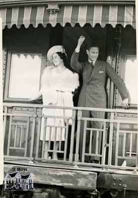 King George VI and Queen Elizabeth at the St. Marys Junction Station - June, 1939