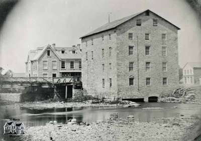 Mill and miller's house, 1860