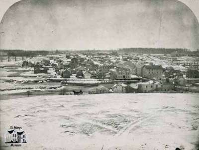 Landscape view of St. Marys taken from Ontario Street North