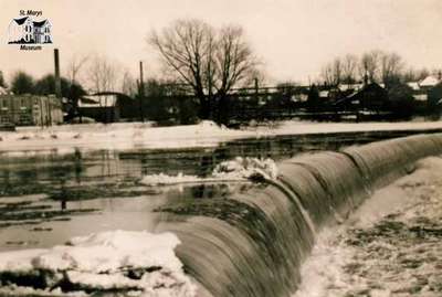 Flood of 1937 at the dam