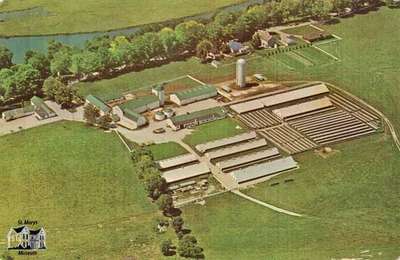 Aerial view of Thamescrest Farms