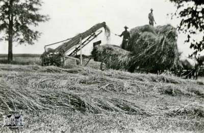 Loading hay