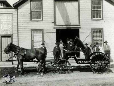 Exterior of Tovell Music Store, ca. 1910