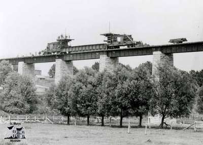 London railway bridge being repaired